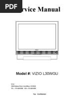 VIZIO GV42L HDTV Service Manual | Computer Monitor | Electronics