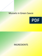 Mussels in Green Sauc