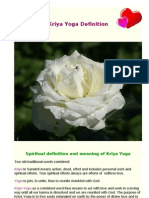 Kriya Yoga Spiritual Definition