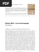 Simone Weil - Love and Language