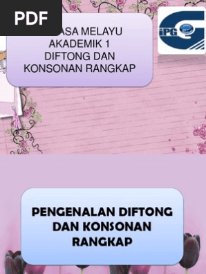 Diftong Konsonan Rangkap Pdf