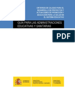 Criterios Calidad P y EpS Escuela MSC-MEC, 2008