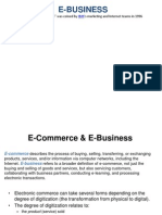 E-Commerce vs E-Business