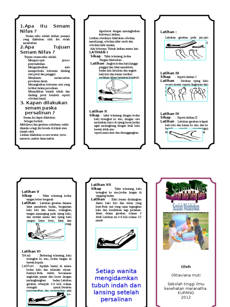 Leaflet Senam Nifas 