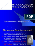 Optimizarea Radioprotectiei in Mamografie