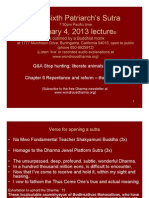 Sixth Patriarch's Sutra January 4, 2013 lecture