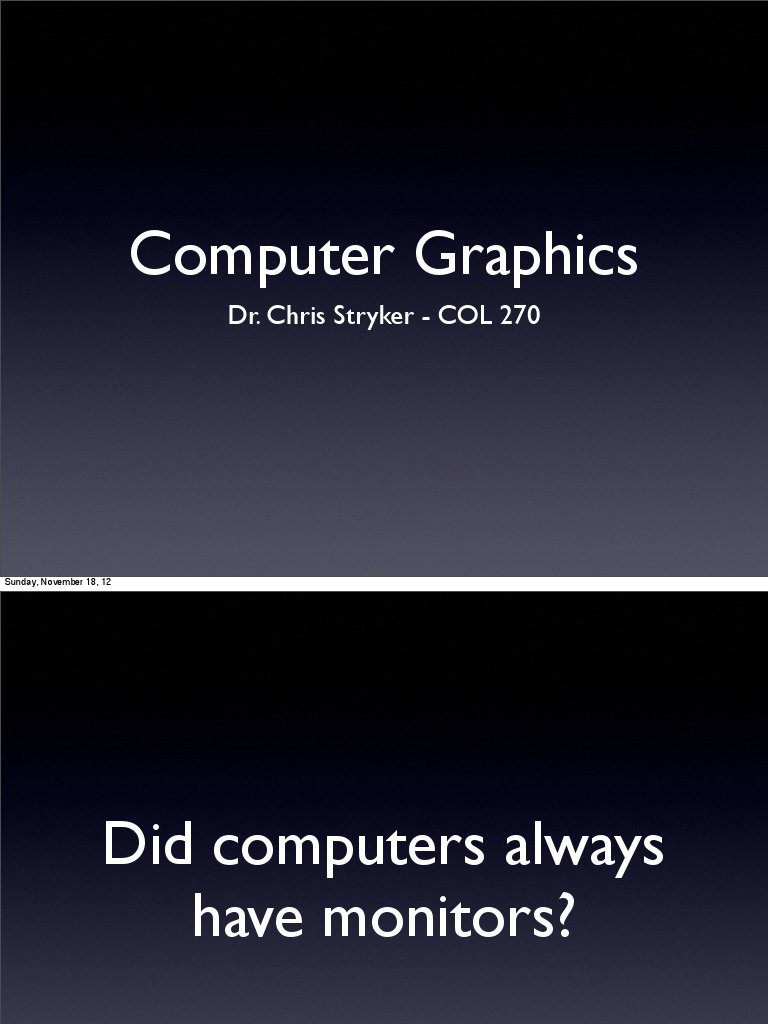 Understanding Computer Graphics Basics | PDF | Pixel | Computer Data