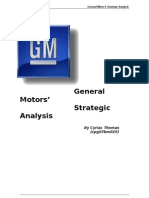General Motors Strategic Analysis