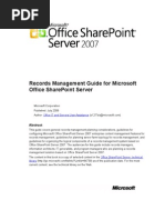 Download SharePoint 2007 - Records Management Guide by Tobias SN11841413 doc pdf