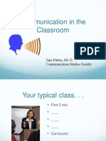 Effective Communication in the Classroom
