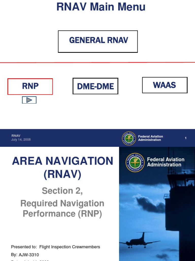 Required Navigation Performance Aeronautics Aviation