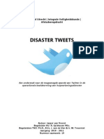 Disaster Tweets, Toegevoegde Waarde Twitter in Operationele Beeldvorming Hulpverleningsdiensten