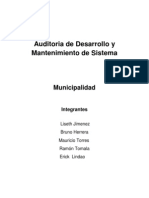 Auditoría de Desarrollo y Mantenimiento