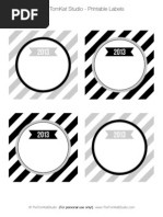 NYE 2013 Food Labels - Tomkat Studio