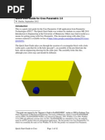 Creo Parametric Quick Start