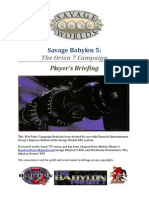 Savage Babylon 5 (Player Handbook)