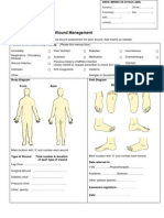 NHS Fife Assessment Chart For Wound Management