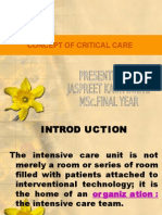 Concept of Critical Care