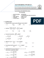 SOAL UAS MATEMATIKA SMK Kesehatan Kharisma Totabuan (Sepuluh)