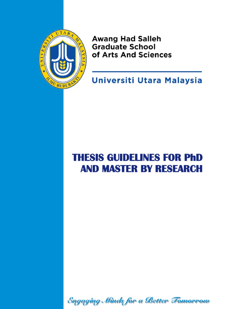 Thesis Guideline | PDF | Thesis | Doctor Of Philosophy