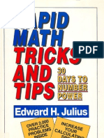 Rapid Math Tricks and Tips. Edward H. Julius