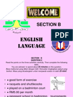 Section B: English Language