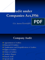 CA. Aseem Trivedi on Audit under Companies Act,1956