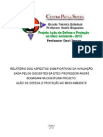 Avaliação PADPMA_2012