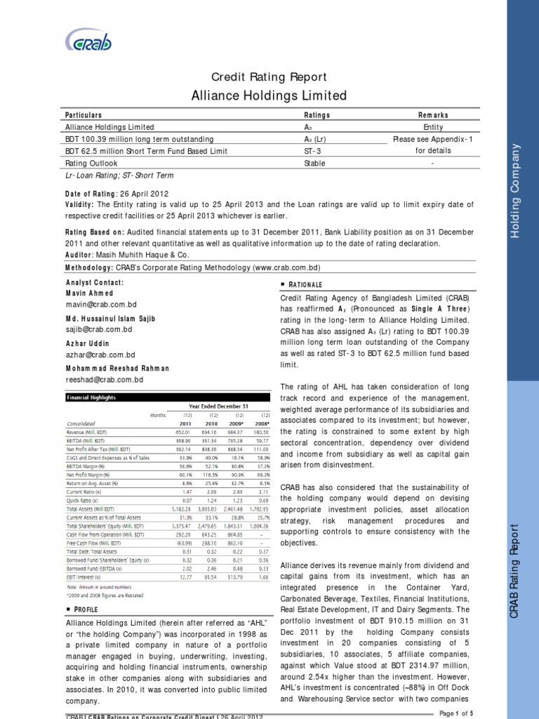alliance-holdings-limited-credit-rating-report-pdf-investing