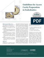 Adts Guidelines for Access Cavity