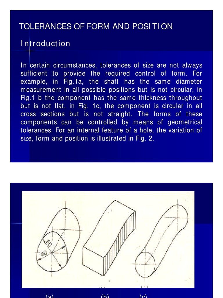 Form and Position | Download Free PDF | Engineering Tolerance | Line ...