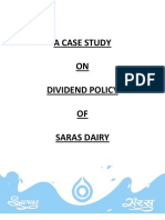 Saras Dairy's Dividend Policy Case Study