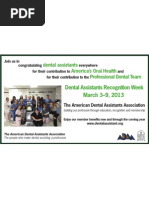 Download Dental Assistants Recognition Week March 3-9 by HenryScheinDental SN118514579 doc pdf