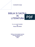 Biblia Si Sacrul in Literatura