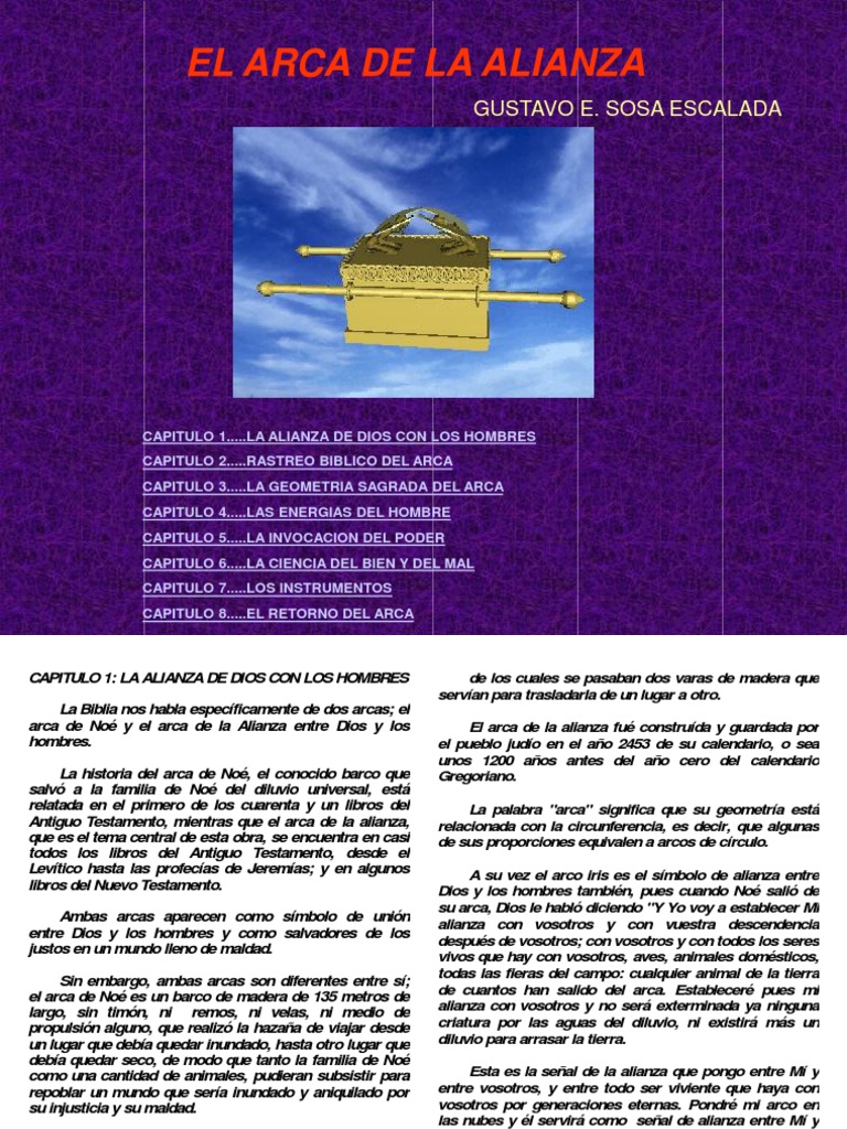 Significado y Origen del Arca de la Alianza | PDF | Arca de la Alianza ...