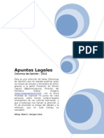 Apuntes Legales 2012 - Opiniones e Ideas Por Alan Vargas Lima