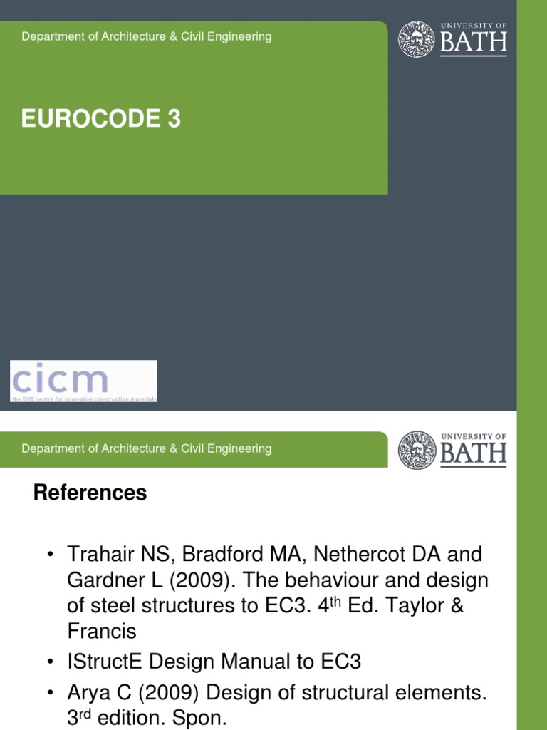 Eurocode 3 Steel Structure Design Guide | PDF | Beam (Structure ...