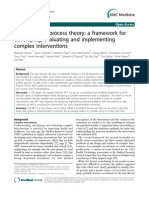 Normalisation Process Theory A Framework For Developing, Evaluating and Implementing Complex Interventions