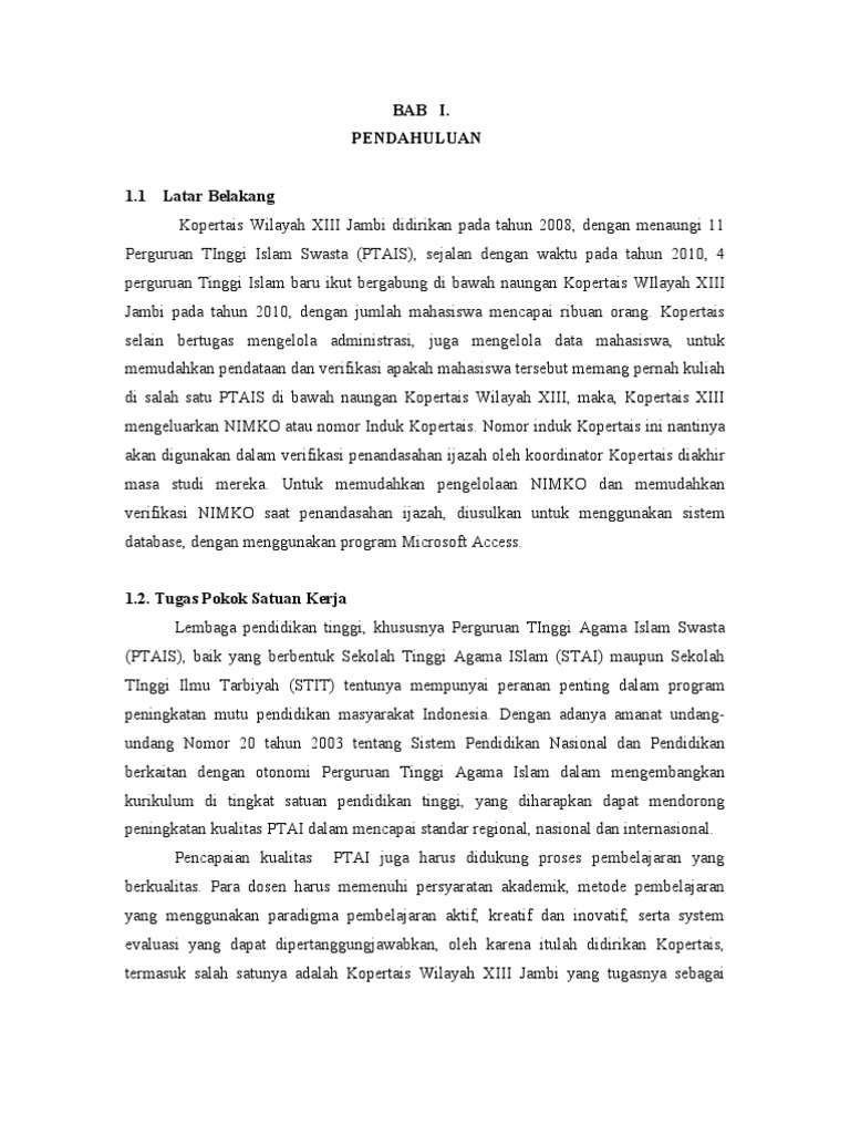 Contoh Makalah Ujian Penyesuaian Kenaikan Pangkat (UPKP)