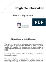 Media and Right To Information