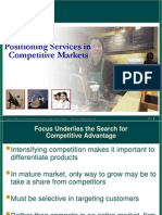 Positioning Services in Compititive Markets