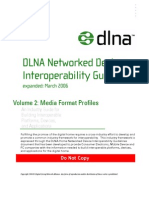 DLNA Networked Device Interoperability Guidelines: Media Format Profiles