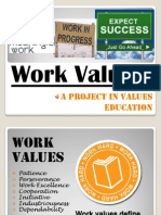 Work Values: A Project in Values Education