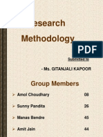 Research Methodology: - Ms. Gitanjali Kapoor