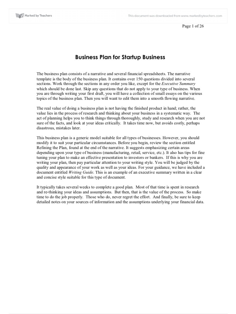 Business Plan For Startup Business | PDF | Inventory | Expense