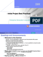 EGL Project Best Practice-December