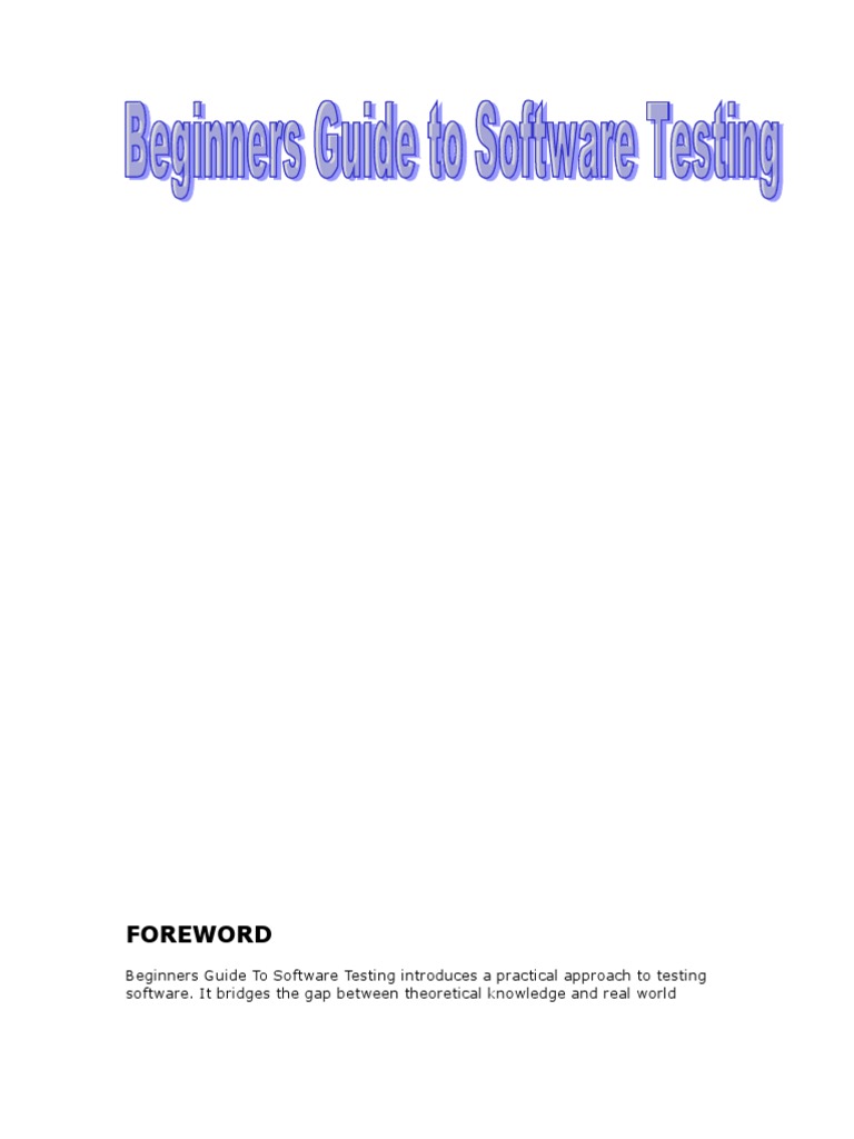 Testing Software | PDF | Software Testing | Software Bug