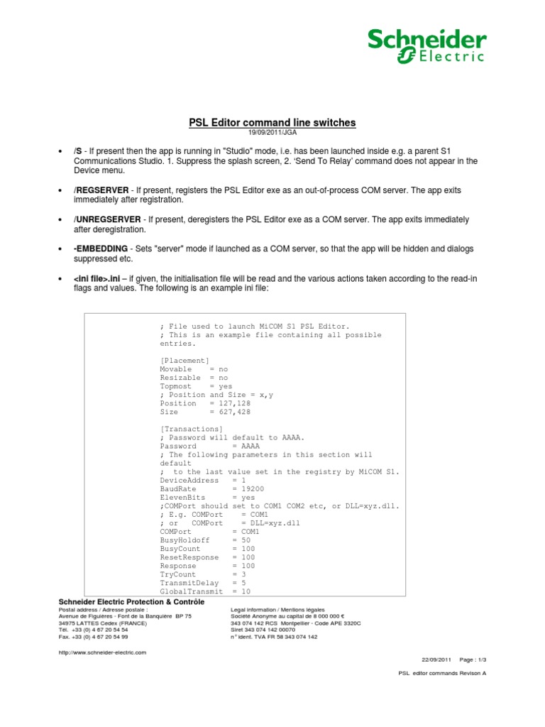 PSL Editor Commands Revison A | PDF | Computer Architecture | System ...