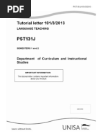 Download Tutorial Letter 10120133 Language Teaching by Charmaine Verrall SN118593378 doc pdf