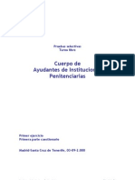 Test Cuerpo de Ayundantes de Instituciones Penitenciarias - 2000